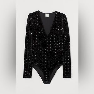 NWT H&M beaded bodysuit Size:M